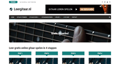 Desktop Screenshot of leergitaar.nl